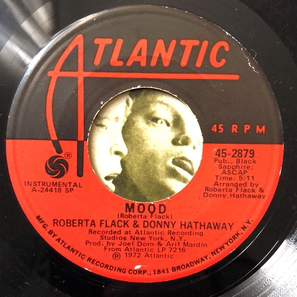 Roberta Flack Where Is The Love/Mood Vinyl 45 Record '72 - Picture 4 of 4